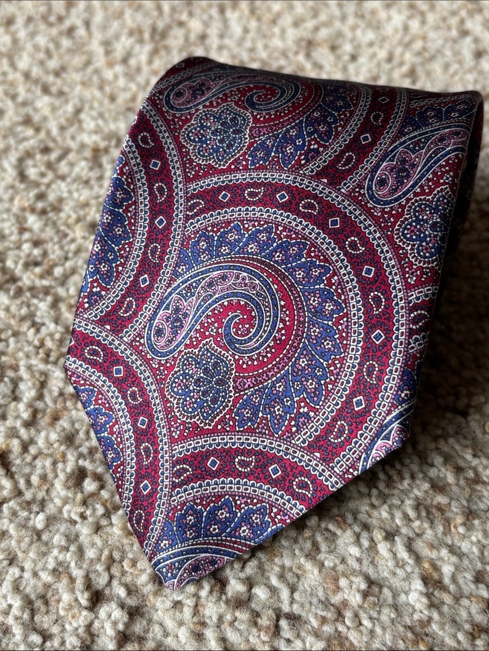 *Luxury* Stefano Ricci Saks Fifth Ave Vibrant Paisley Silk Neck Tie